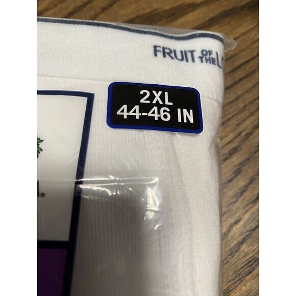 Fruit of the Loom Men's White Briefs 2XL 44-46 Dual Defense 3 Pack X2 NEW - Picture 4 of 7